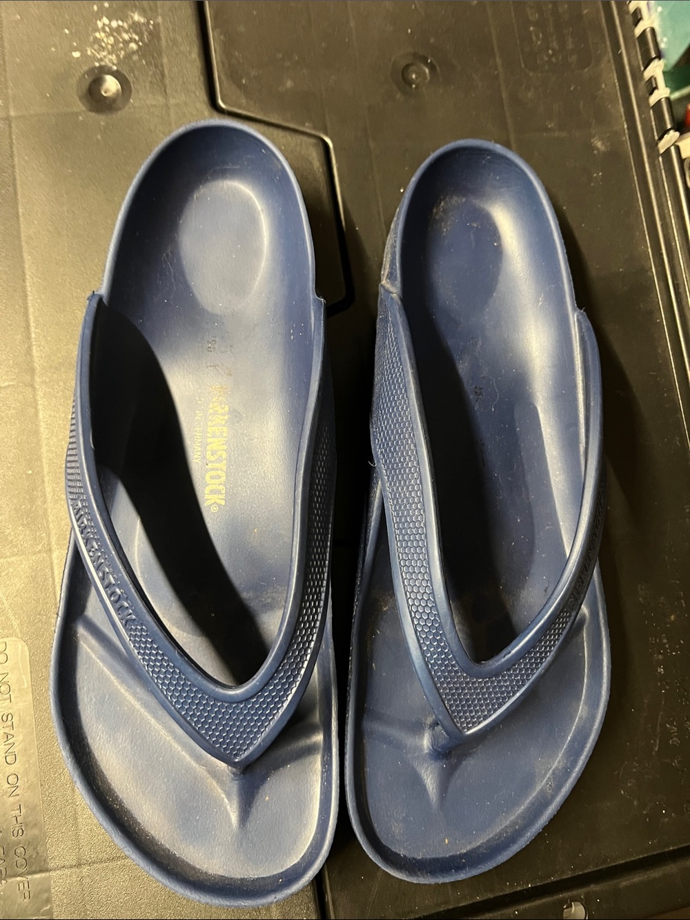Birkenstock Men's Navy Blue EVA Thong Sandals